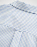 LIGHT BLUE, REG POPLIN GINGHAM SHIRT, CLOSE-UP BY GANT AU.