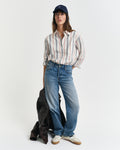 EGGSHELL, REL ARCHIVE OXFORD STRIPED SHIRT BY GANT AU.