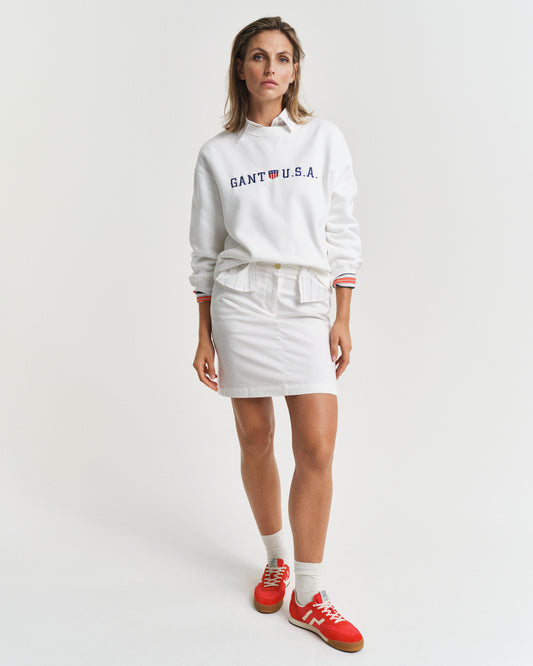 EGGSHELL, CHINO SKIRT BY GANT AU.