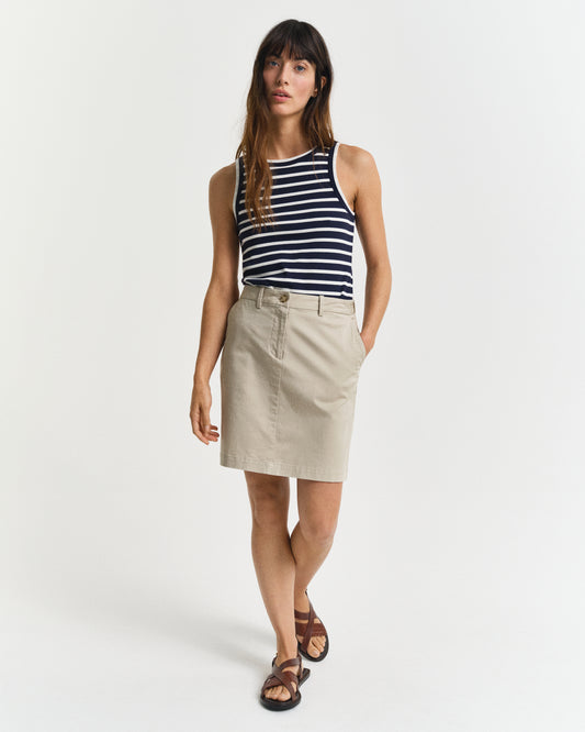 DRY SAND, CHINO SKIRT, FRONT-VIEW BY GANT AU.