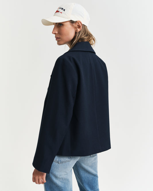 EVENING BLUE, SPRING PEACOAT, BACK-VIEW BY GANT AU.