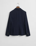 EVENING BLUE, SLIM PIQUE BLAZER, BACK-VIEW BY GANT AU.