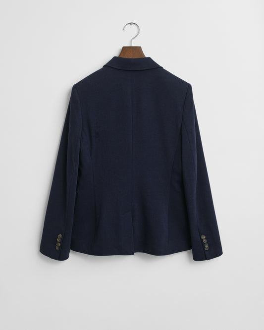 EVENING BLUE, SLIM PIQUE BLAZER, BACK-VIEW BY GANT AU.