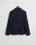EVENING BLUE, SLIM PIQUE BLAZER, BACK-VIEW BY GANT AU.