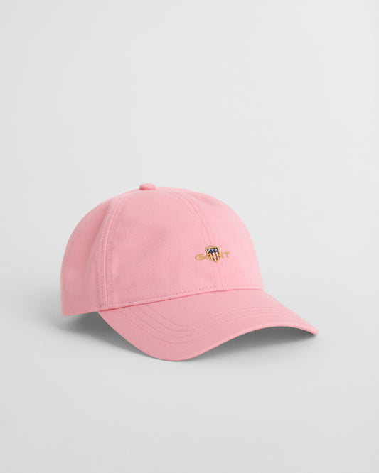 GERANIUM PINK, SHIELD COTTON TWILL CAP BY GANT AU.