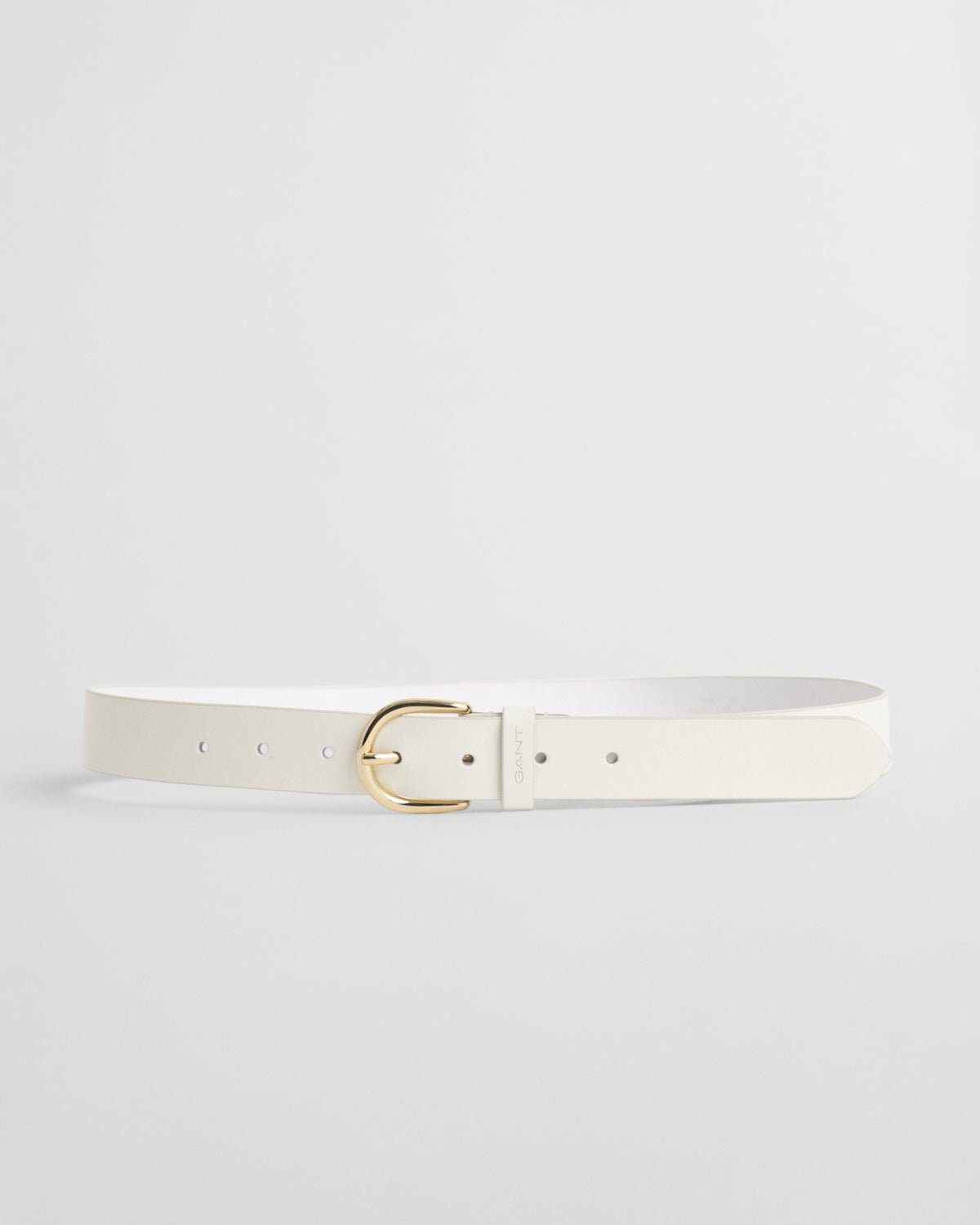 CREAM, LEATHER BELT BY GANT AU.