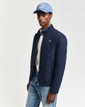 EVENING BLUE, QUILTED WINDCHEATER, CLOSE-UP BY GANT AU.