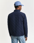 EVENING BLUE, QUILTED WINDCHEATER, BACK-VIEW BY GANT AU.