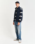 EVENING BLUE, QUILTED WINDCHEATER VEST BY GANT AU.