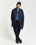 EVENING BLUE, COTTON CAR COAT BY GANT AU.