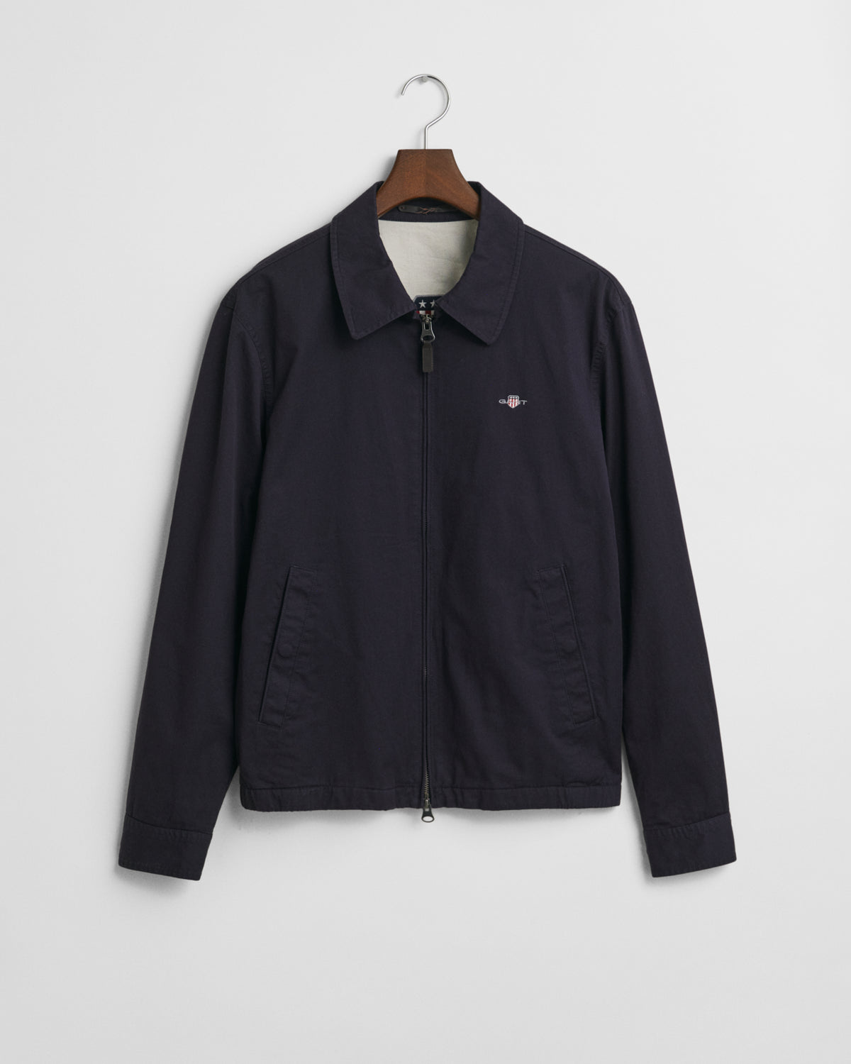 EVENING BLUE, COTTON WINDCHEATER JACKET, FLAT-LAY BY GANT AU.