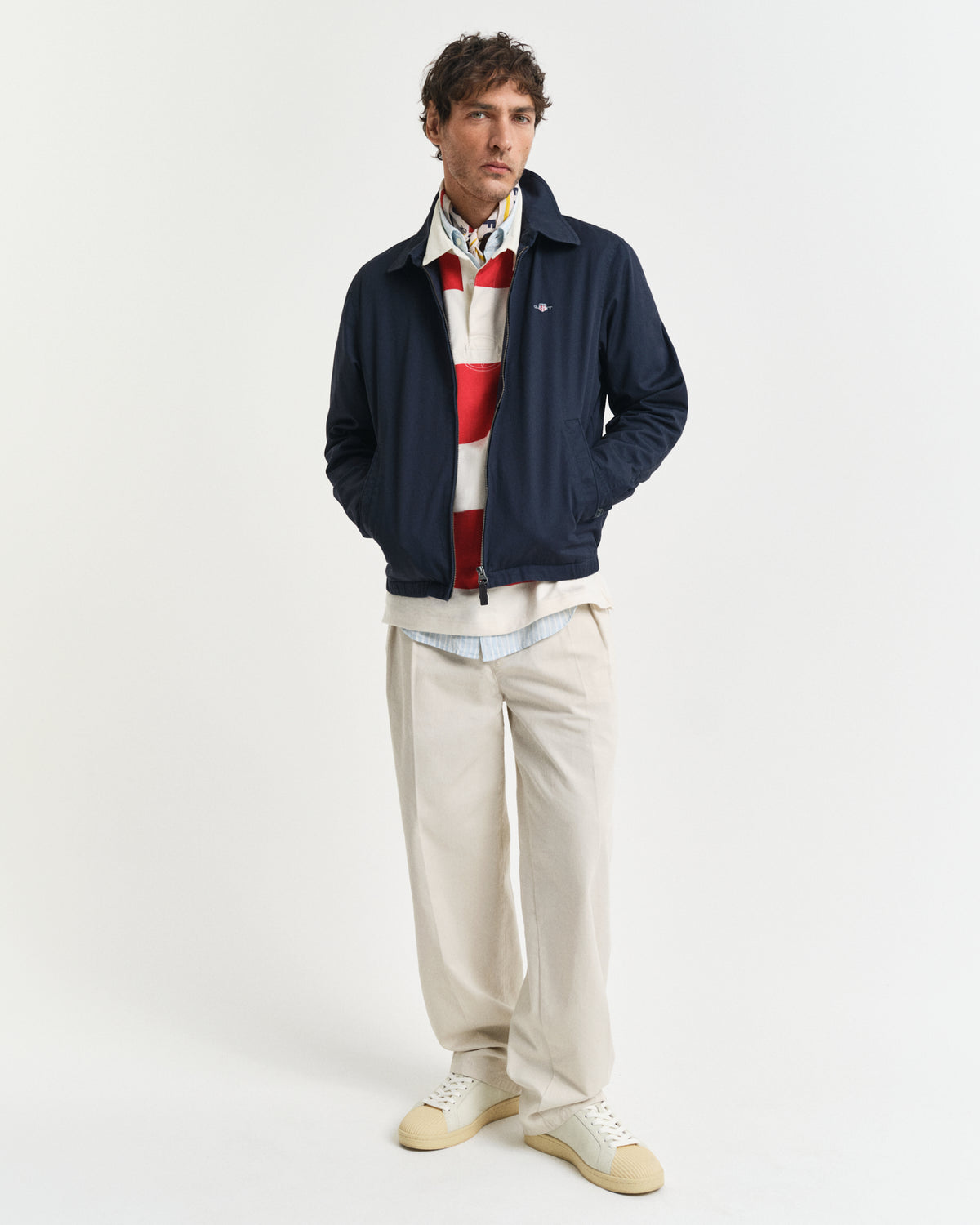 EVENING BLUE, COTTON WINDCHEATER JACKET BY GANT AU.