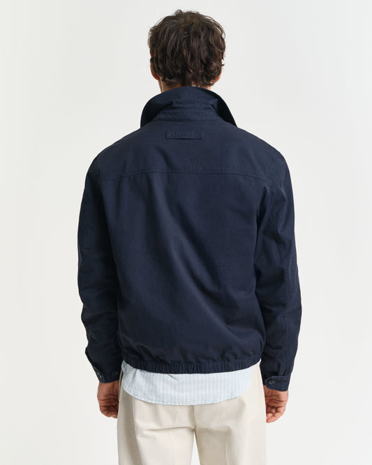 EVENING BLUE, COTTON WINDCHEATER JACKET, BACK-VIEW BY GANT AU.