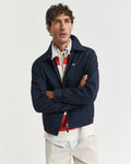 EVENING BLUE, COTTON WINDCHEATER JACKET, FRONT-VIEW BY GANT AU.