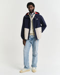 CLASSIC BLUE, BLOCKED WINDSHIELDER JACKET BY GANT AU.