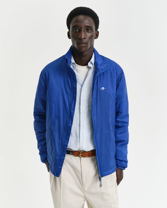 LAPIS BLUE, LIGHT INSULATED JACKET, FRONT-VIEW BY GANT AU.