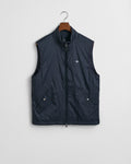 EVENING BLUE, LIGHT INSULATED VEST BY GANT AU.
