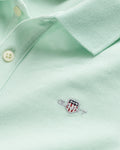 FADED MINT, SHIELD SS PIQUE, CLOSE-UP BY GANT AU.