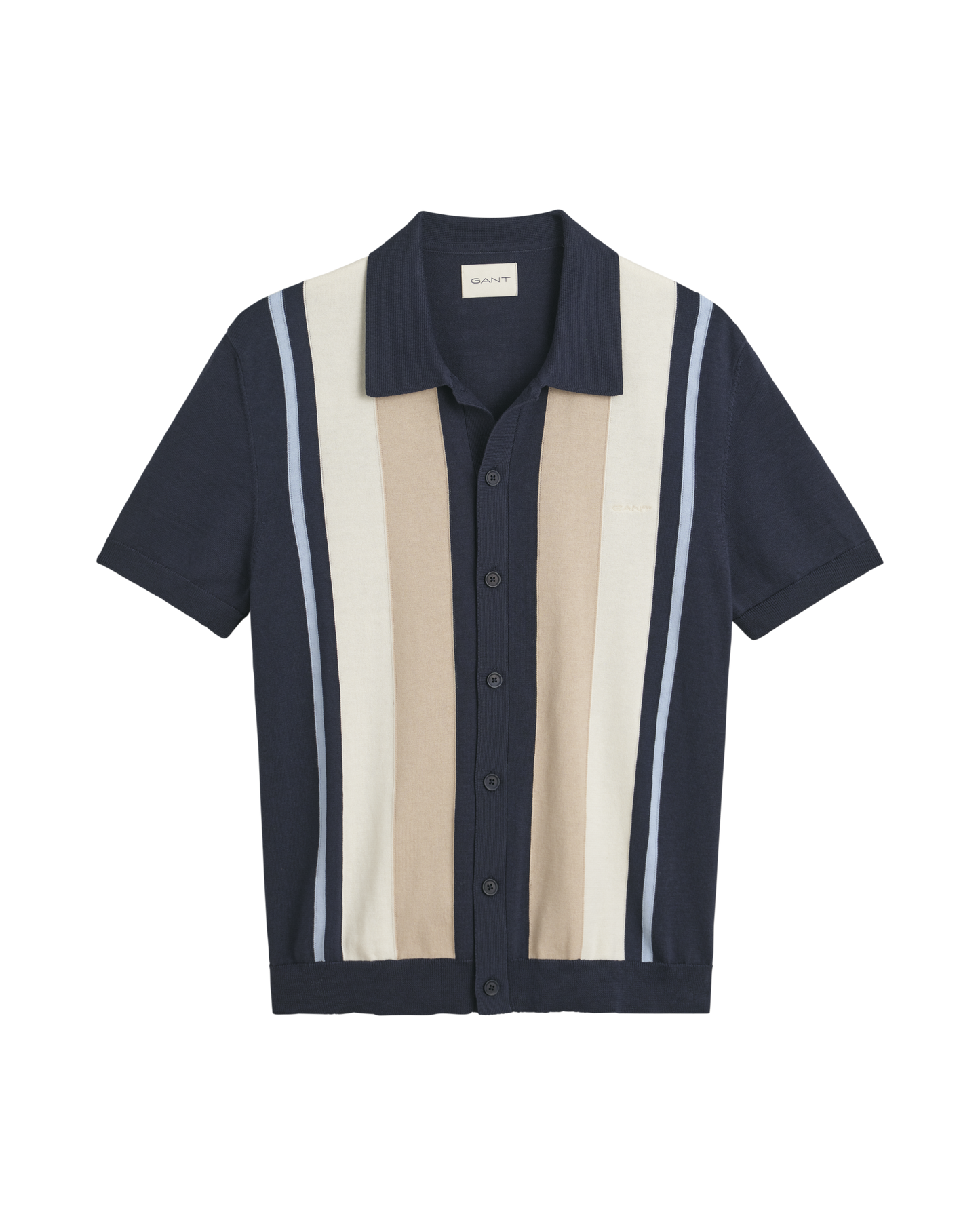 Color Blocked Cotton Polo Shirt