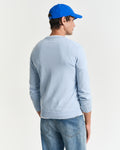 FRESH BLUE, CLASSIC COTTON V-NECK, BACK-VIEW BY GANT AU.