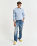 FRESH BLUE, COTTON CABLE C-NECK BY GANT AU.