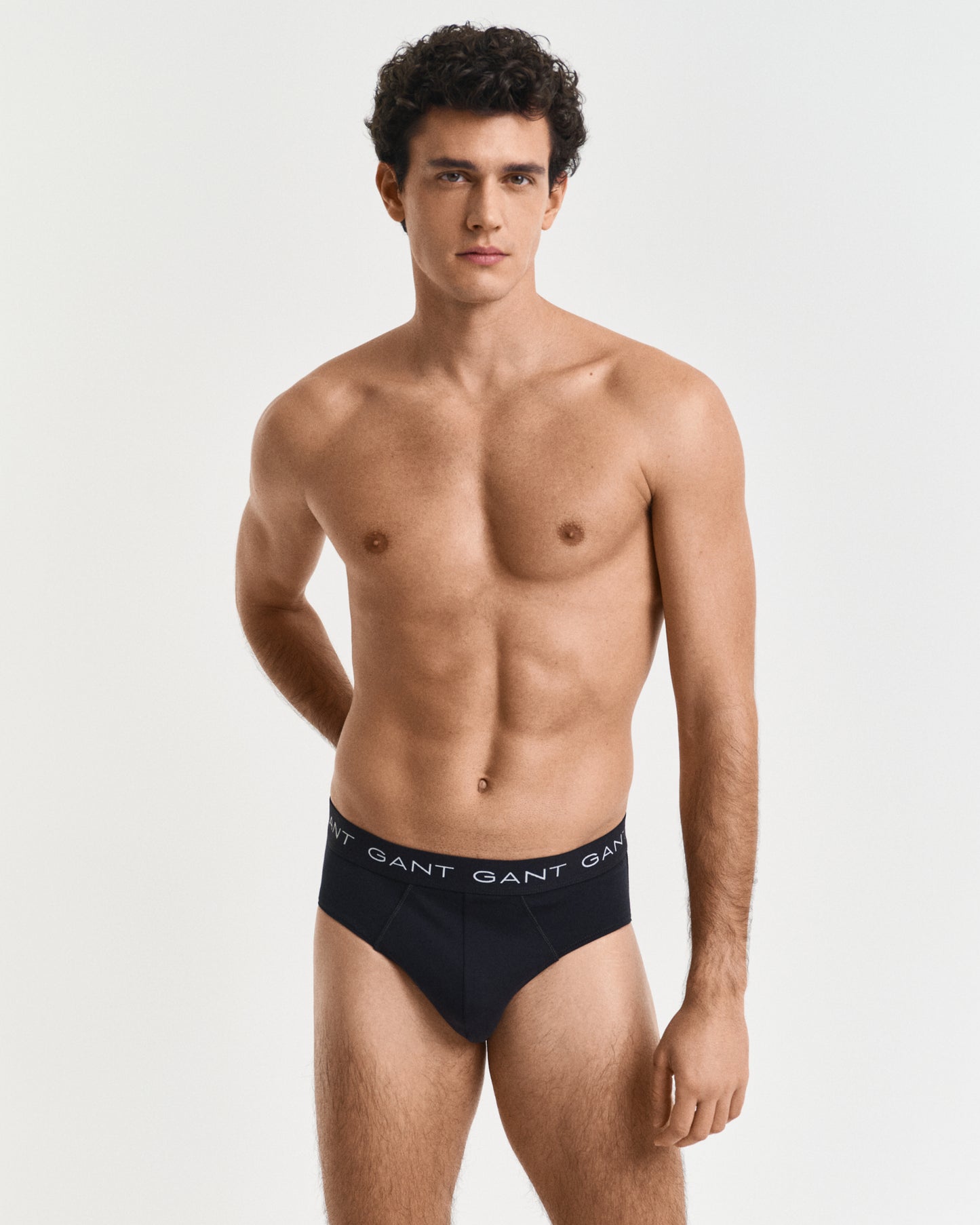 BLACK, BRIEF 3-PACK, BACK-VIEW BY GANT AU.
