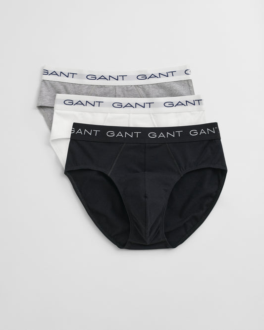 LIGHT GREY MELANGE, BRIEF 3-PACK BY GANT AU.