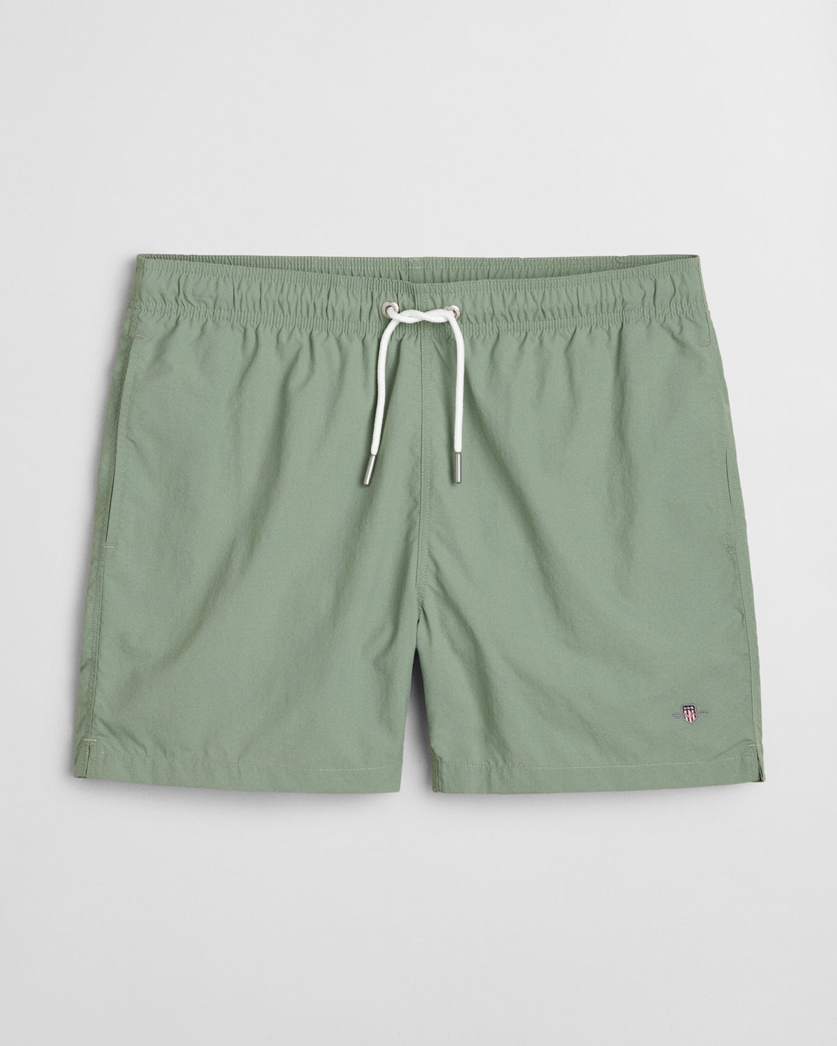 KALAMATA GREEN, SWIM SHORTS, FRONT-VIEW BY GANT AU.
