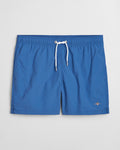 RICH BLUE, SWIM SHORTS, FRONT-VIEW BY GANT AU.