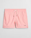 GERANIUM PINK, SWIM SHORTS, FRONT-VIEW BY GANT AU.