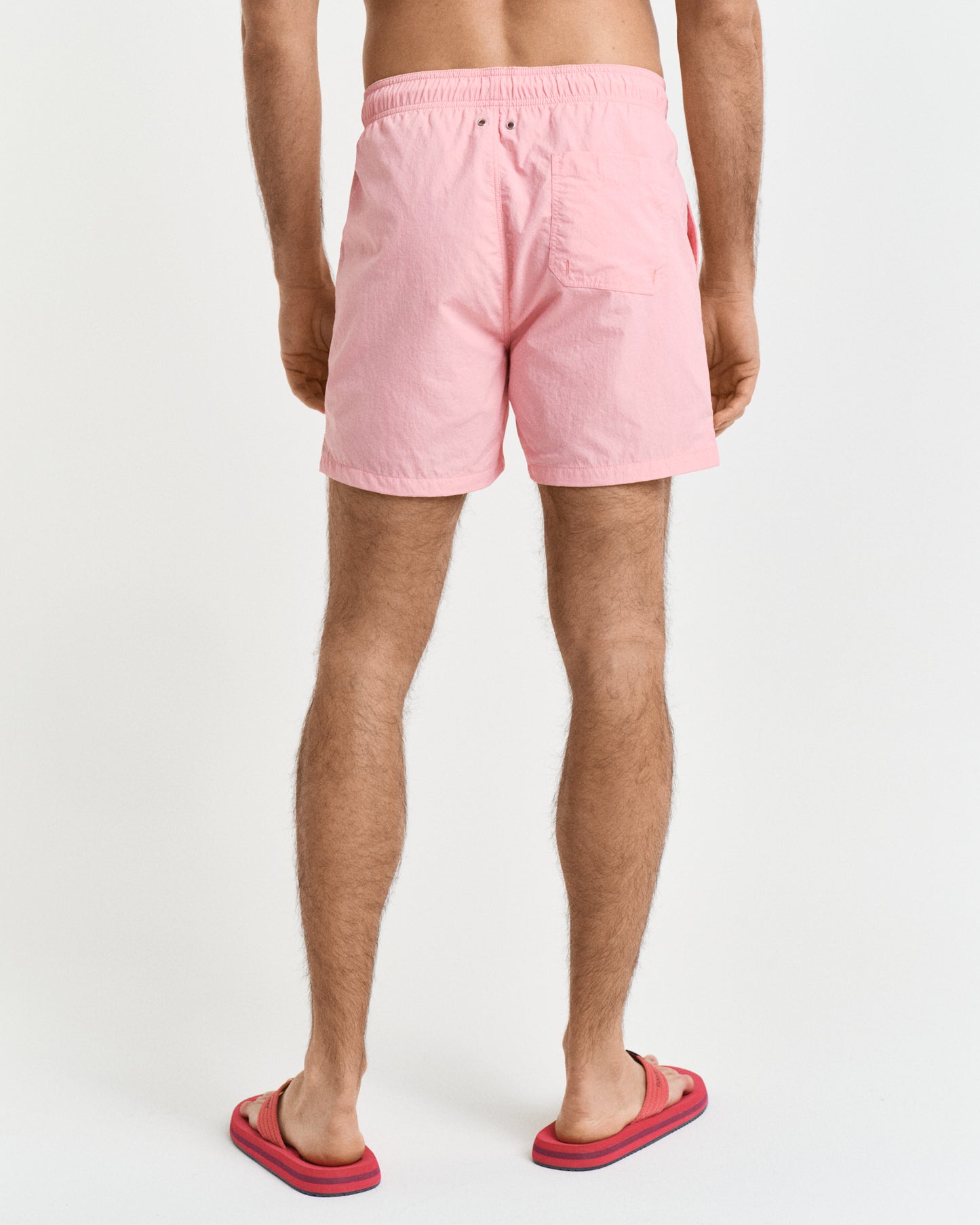 GERANIUM PINK, SWIM SHORTS, BACK-VIEW BY GANT AU.