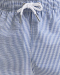 RICH BLUE, SEERSUCKER SWIM SHORTS, CLOSE-UP BY GANT AU.