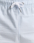 FRESH BLUE, SEERSUCKER SWIM SHORTS, CLOSE-UP BY GANT AU.