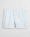 FRESH BLUE, SEERSUCKER SWIM SHORTS, FRONT-VIEW BY GANT AU.