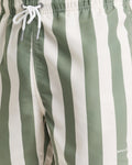 KALAMATA GREEN, BLOCK STRIPE SWIM SHORTS, CLOSE-UP BY GANT AU.