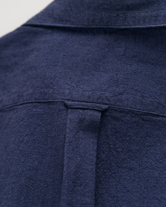 MARINE, COTTON LINEN SS SHIRT, CLOSE-UP BY GANT AU.