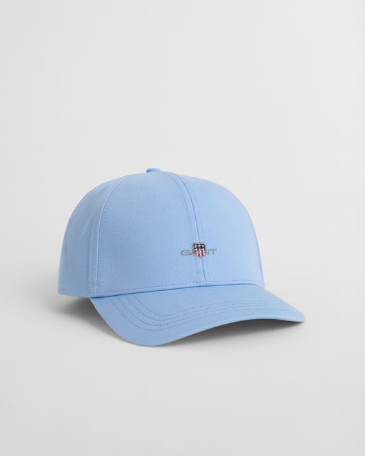 CAPRI BLUE, HIGH SHIELD COTTON TWILL CAP BY GANT AU.