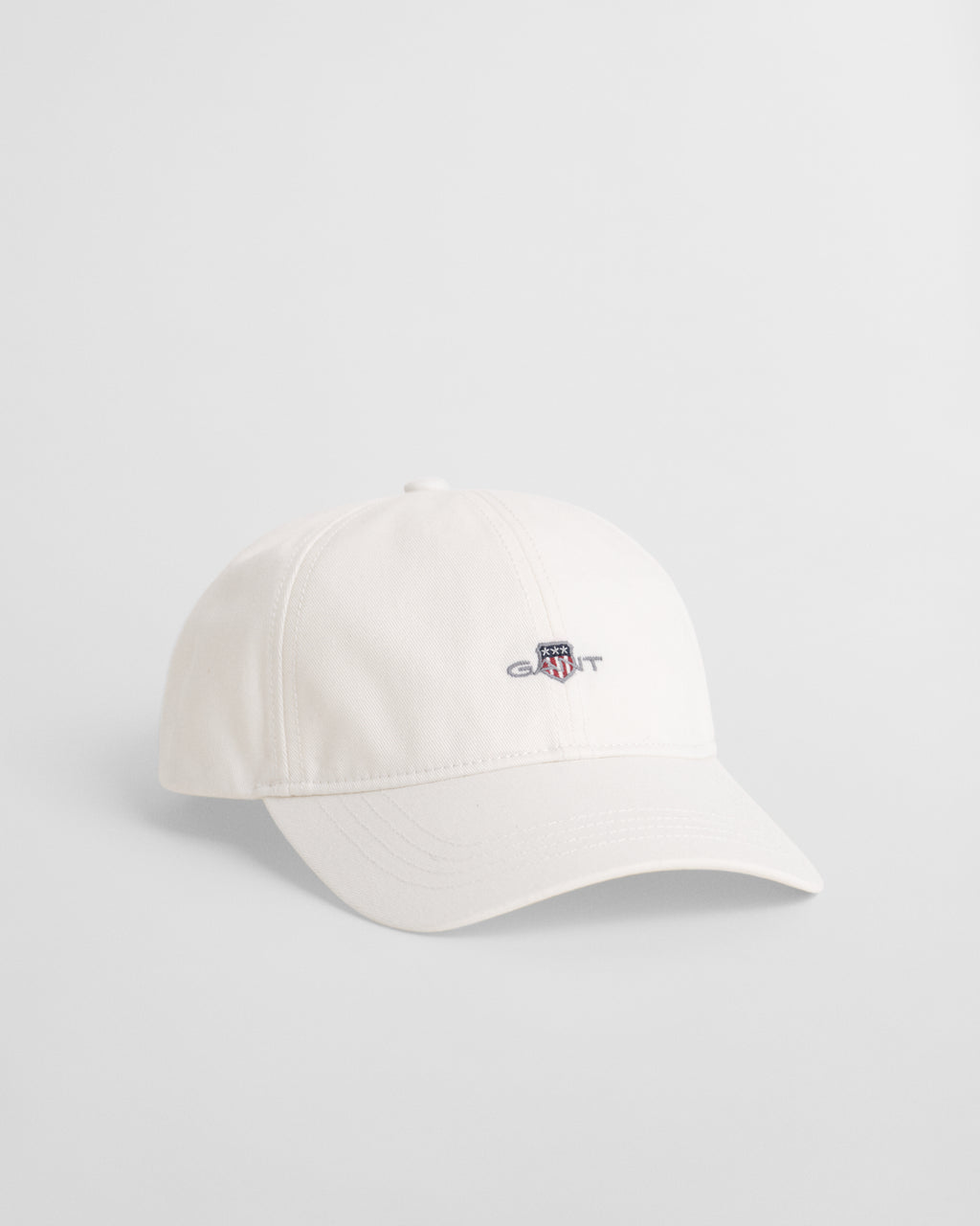 EGGSHELL, SHIELD COTTON TWILL CAP, FRONT-VIEW BY GANT AU.