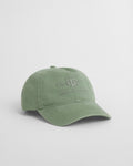 KALAMATA GREEN, TONAL ARCHIVE SHIELD CAP, FRONT-VIEW BY GANT AU.