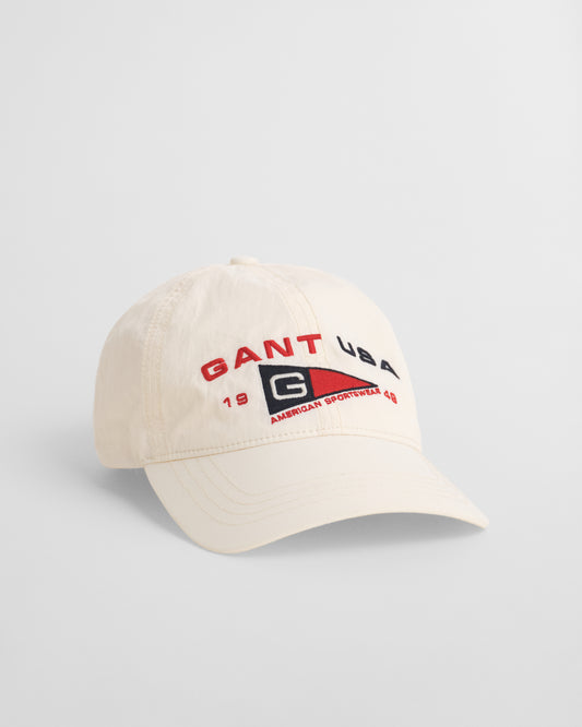 CREAM, NAUTICAL GRAPHIC CAP BY GANT AU.