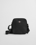 BLACK, ARCHIVE SHIELD SHOULDER BAG, FRONT-VIEW BY GANT AU.