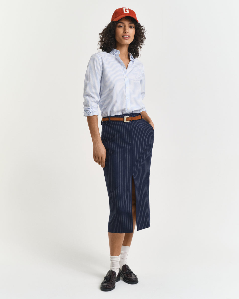 Regular Fit Classic Striped Poplin Shirt