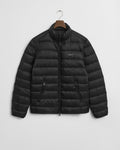 BLACK, LIGHT DOWN JACKET, FLAT-LAY BY GANT AU.