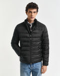 BLACK, LIGHT DOWN JACKET, FRONT-VIEW BY GANT AU.