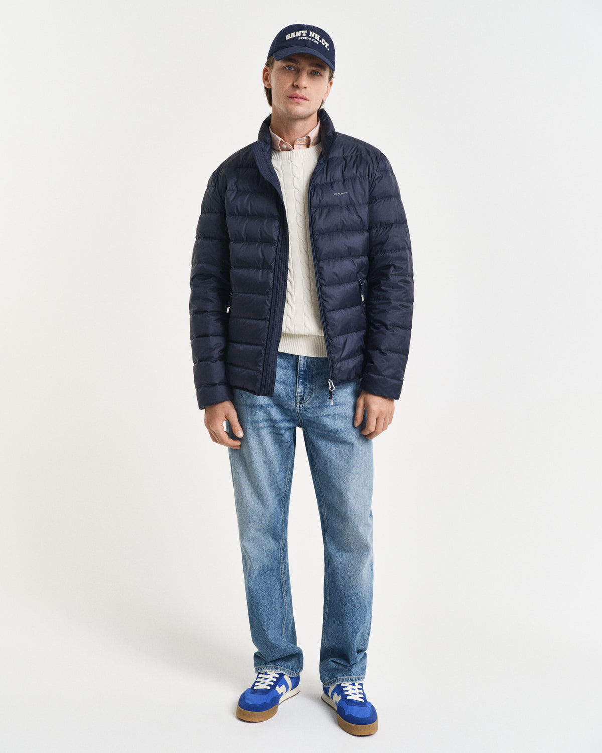EVENING BLUE, LIGHT DOWN JACKET BY GANT AU.