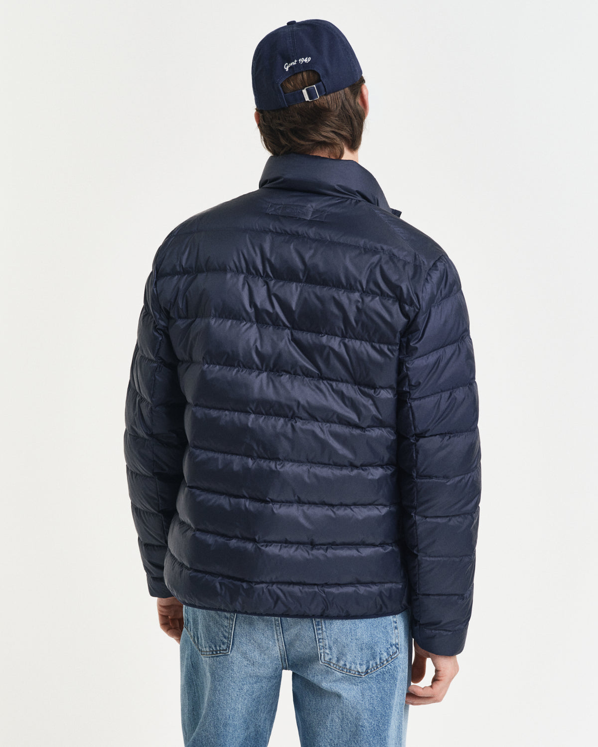 EVENING BLUE, LIGHT DOWN JACKET, BACK-VIEW BY GANT AU.
