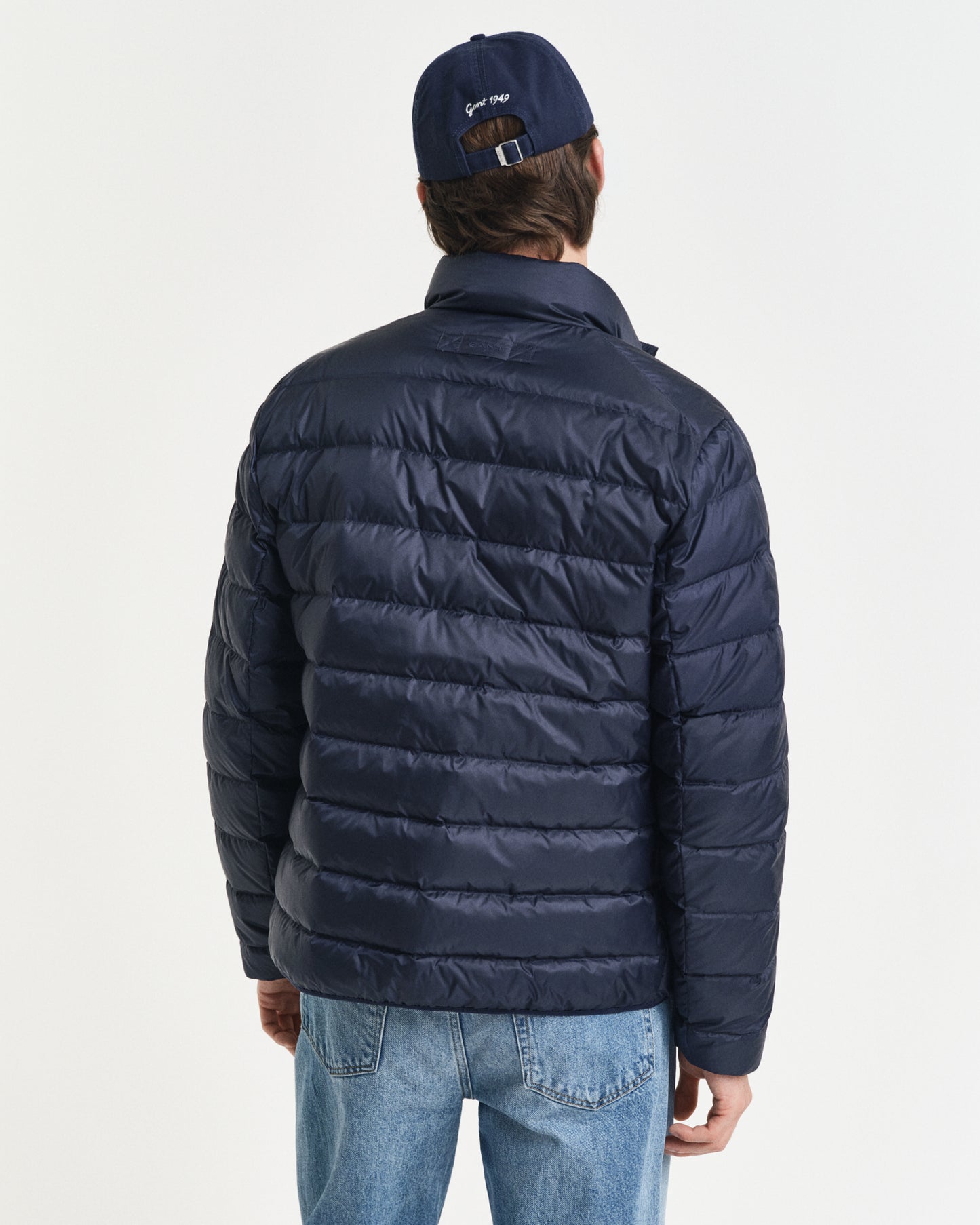 EVENING BLUE, LIGHT DOWN JACKET, BACK-VIEW BY GANT AU.