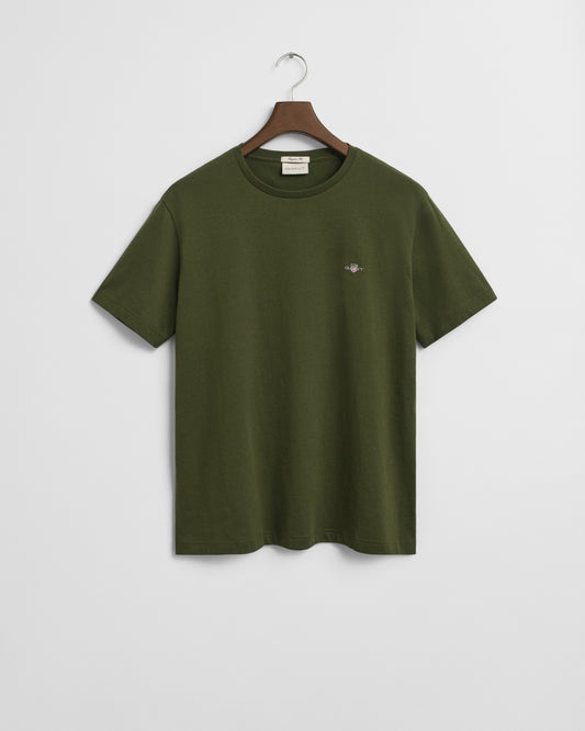 COUNTRY GREEN, REG SHIELD SS T-SHIRT BY GANT AU.
