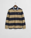 WOODY BEIGE, REG CHAMBRAY STRIPE HEAVY RUGGER BY GANT AU.
