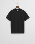 BLACK, REG TONAL SHIELD SS T-SHIRT BY GANT AU.